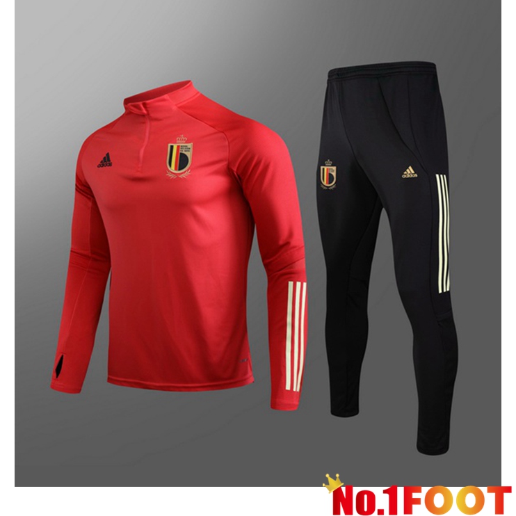 Belgium Kids Training Tracksuit Red 2021/2022